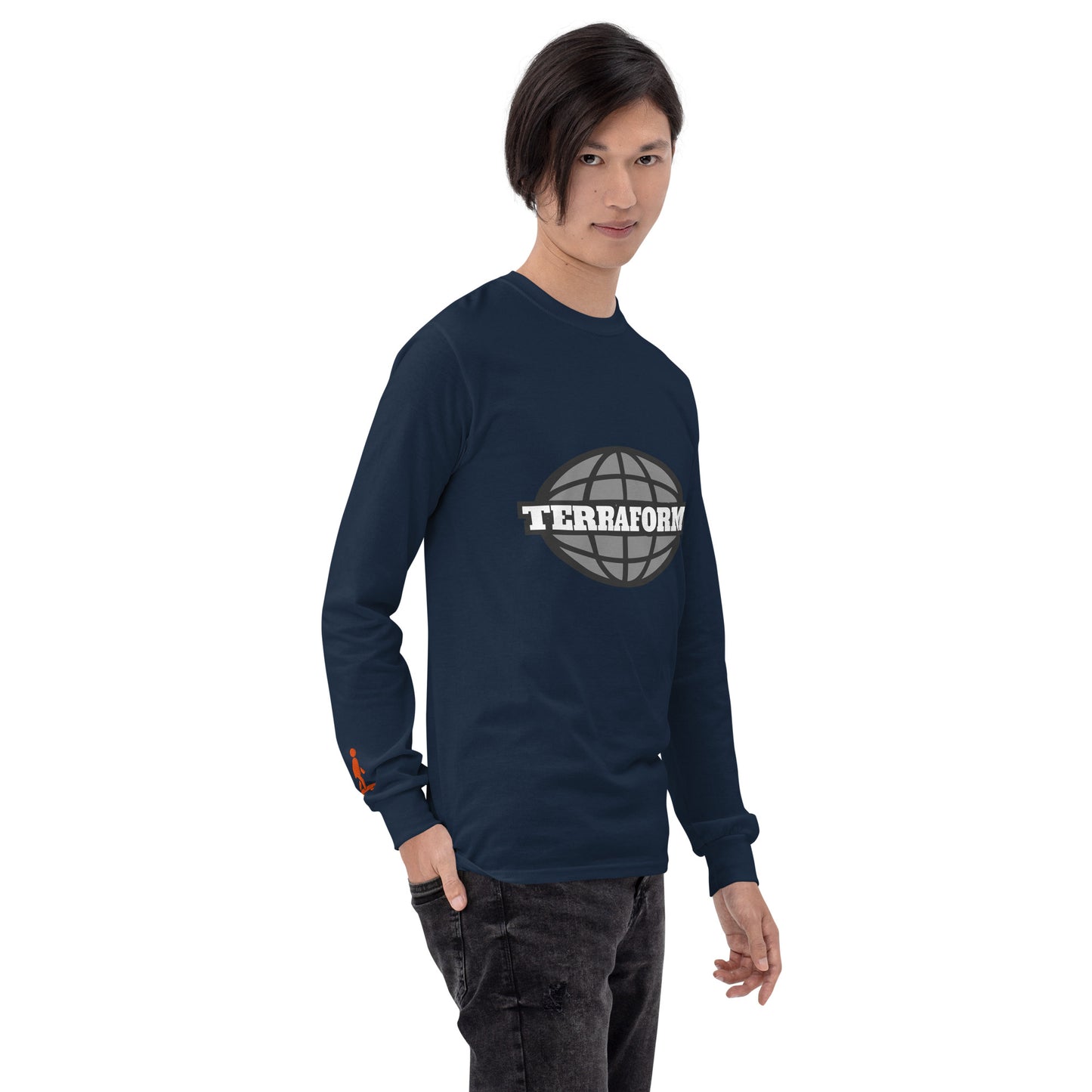 Terraform Skateboards black and white logo long sleeve