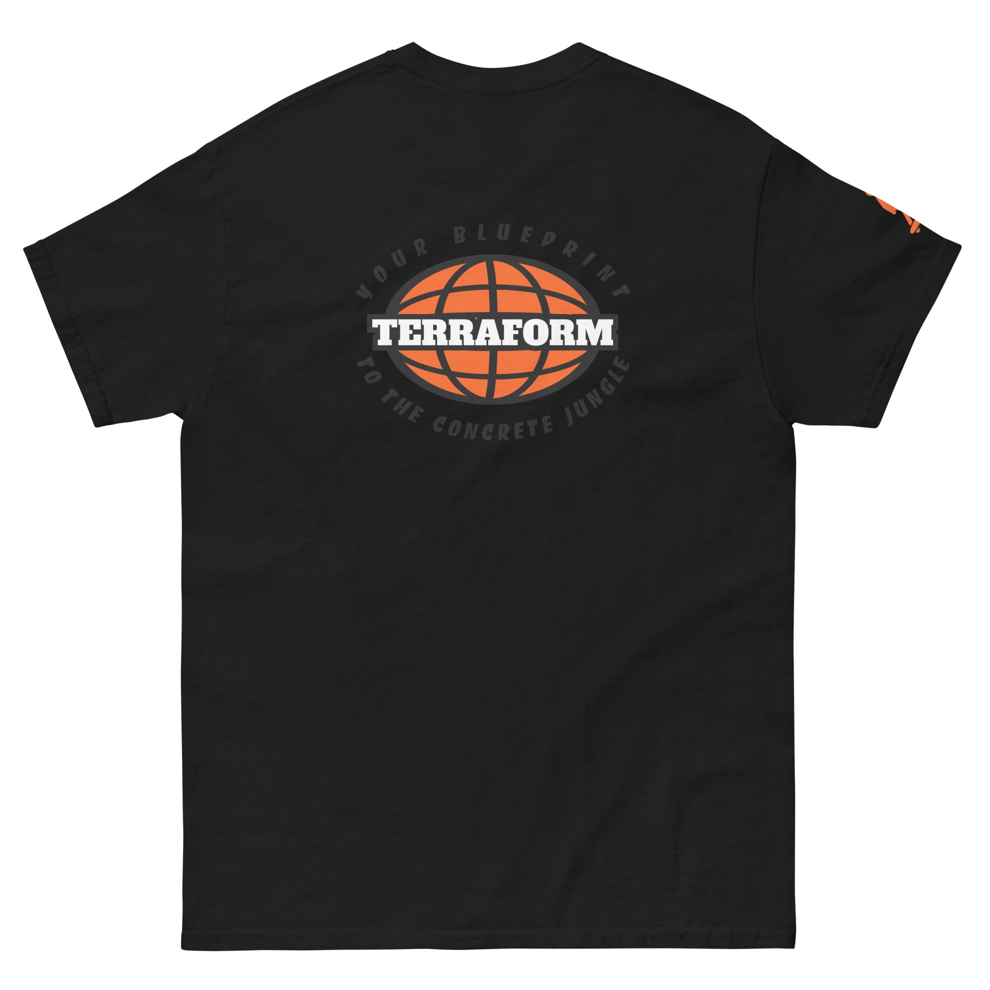 Terraform Skateboards concrete jungle tee black back