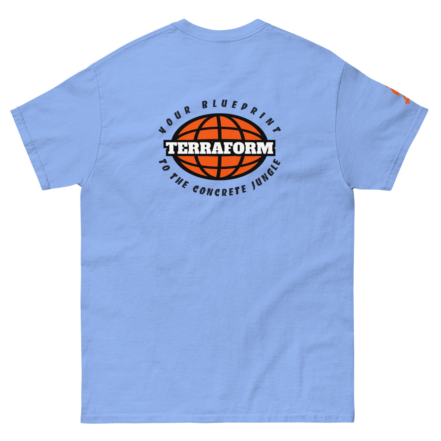 Terraform Skateboards concrete jungle tee carolina back