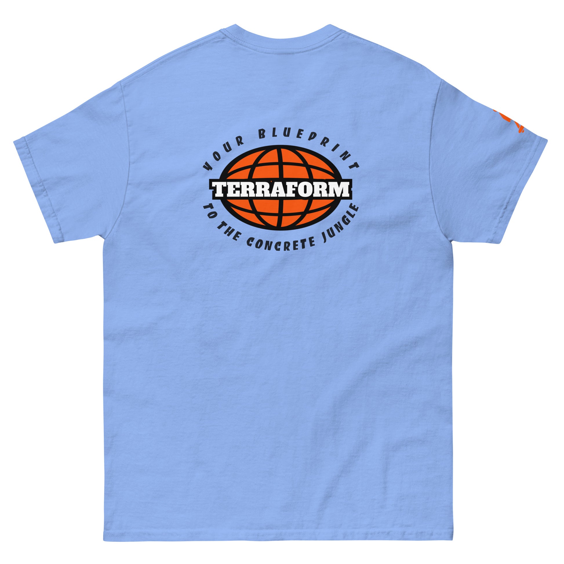 Terraform Skateboards concrete jungle tee carolina back