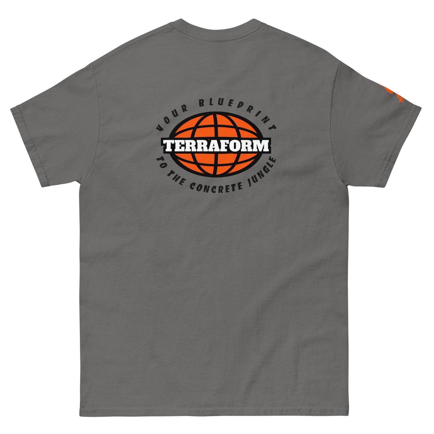 Terraform Skateboards concrete jungle tee char back