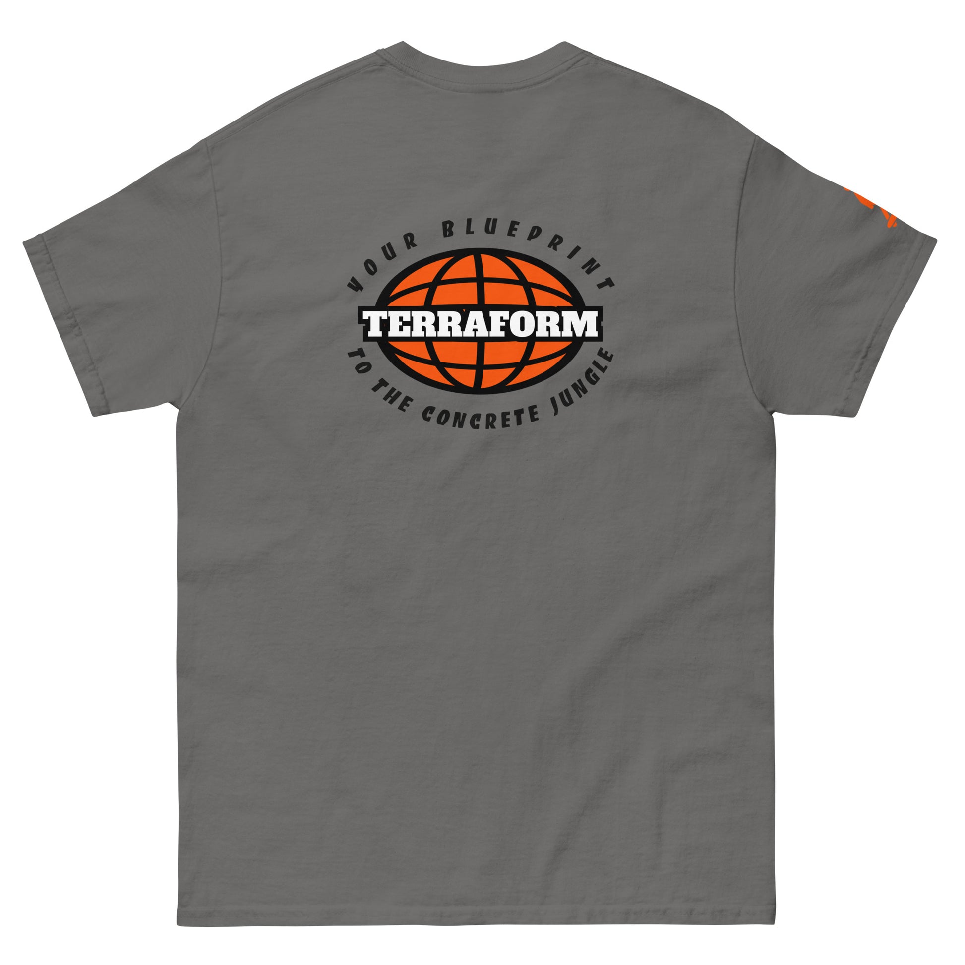 Terraform Skateboards concrete jungle tee char back