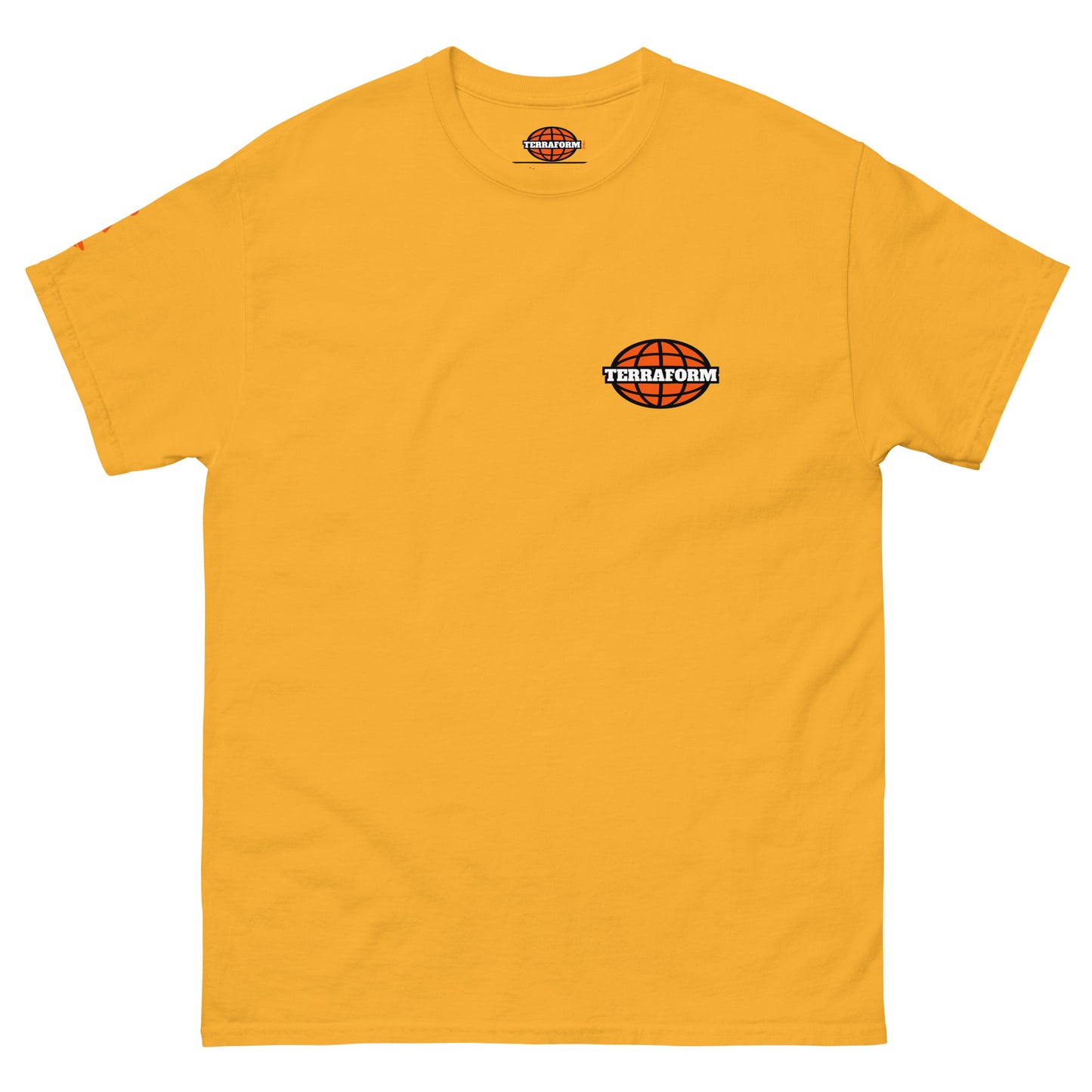 Terraform Skateboards concrete jungle tee gold