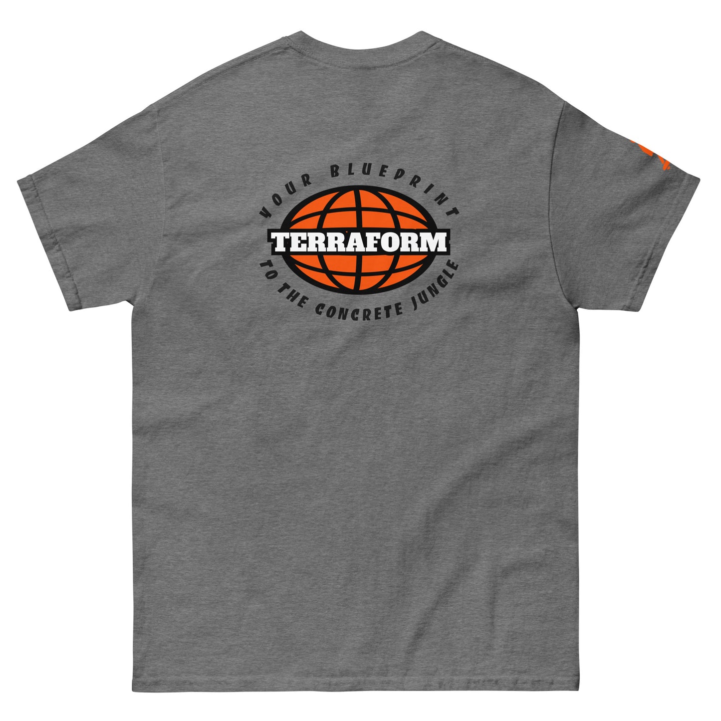 Terraform Skateboards concrete jungle tee graphite back