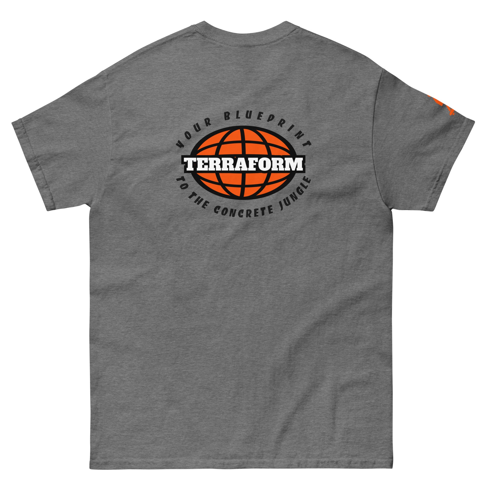 Terraform Skateboards concrete jungle tee graphite back