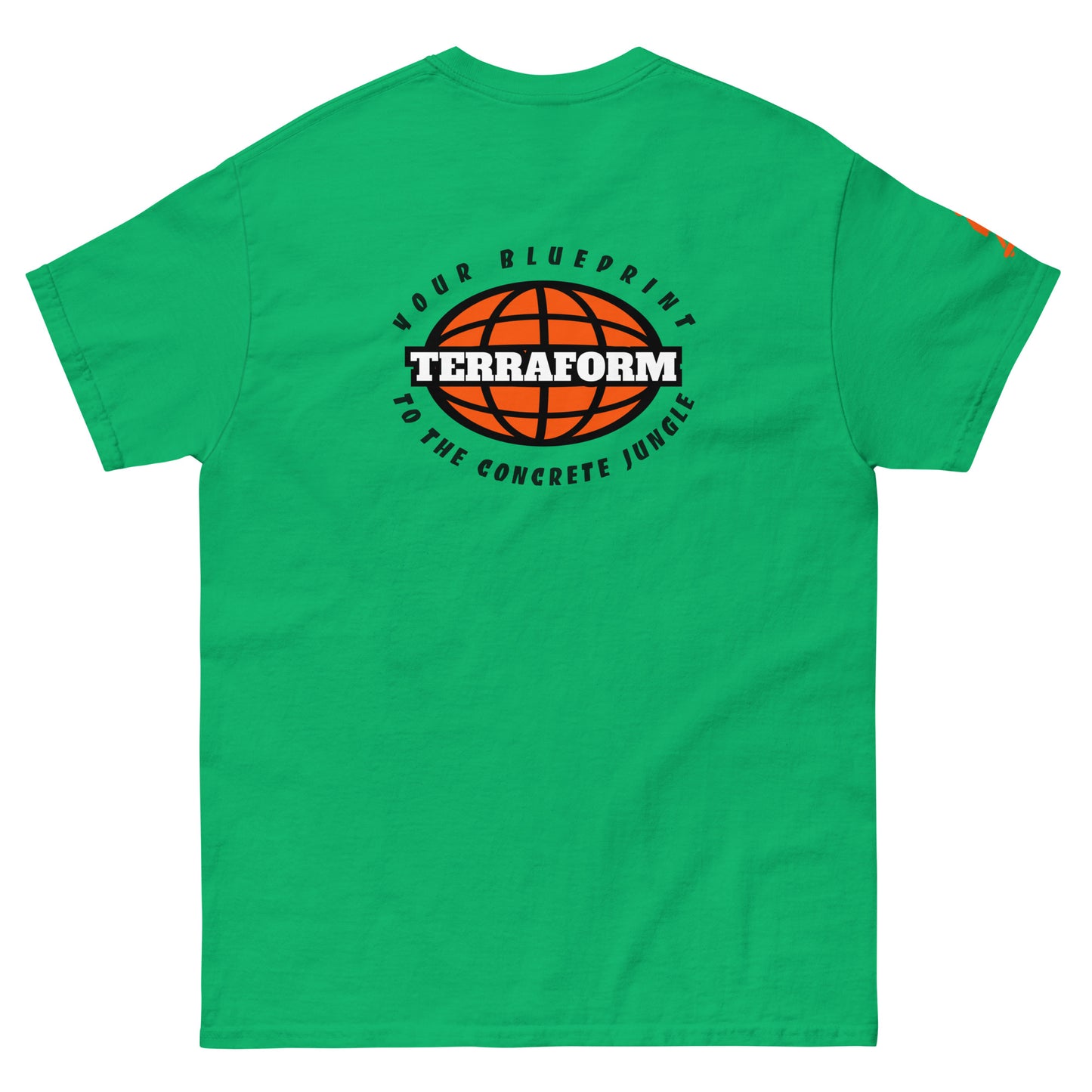 Terraform Skateboards concrete jungle tee irish back