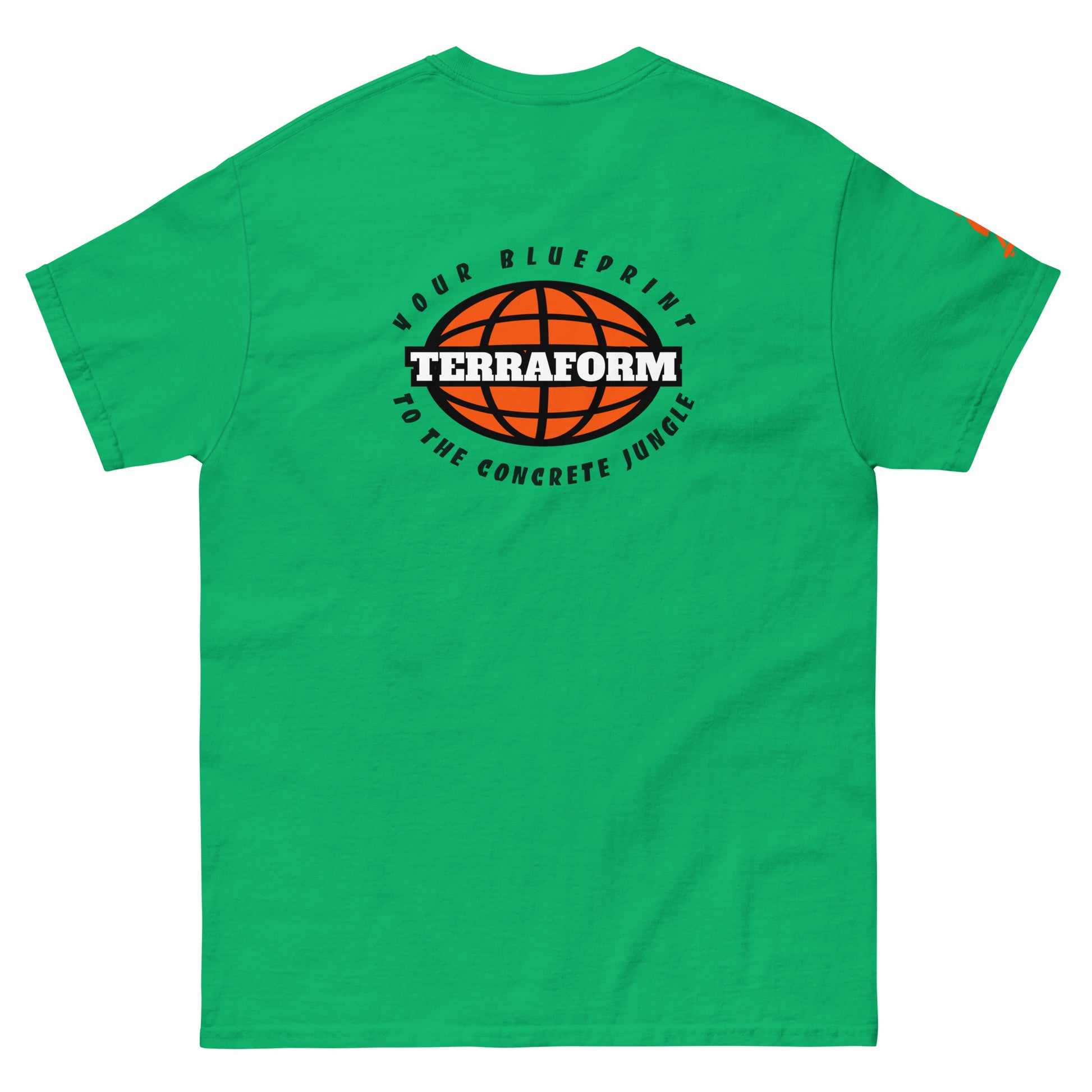 Terraform Skateboards concrete jungle tee irish back