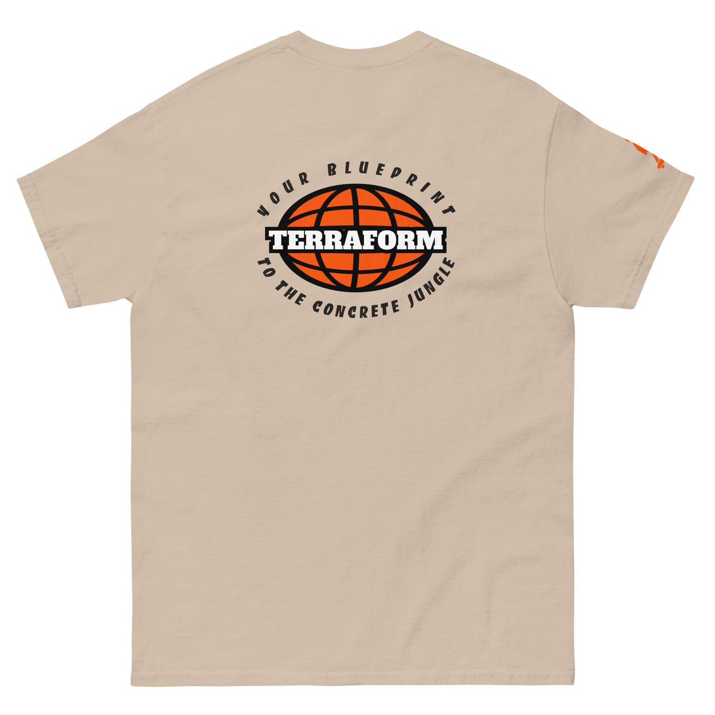 Terraform Skateboards concrete jungle tee sand back
