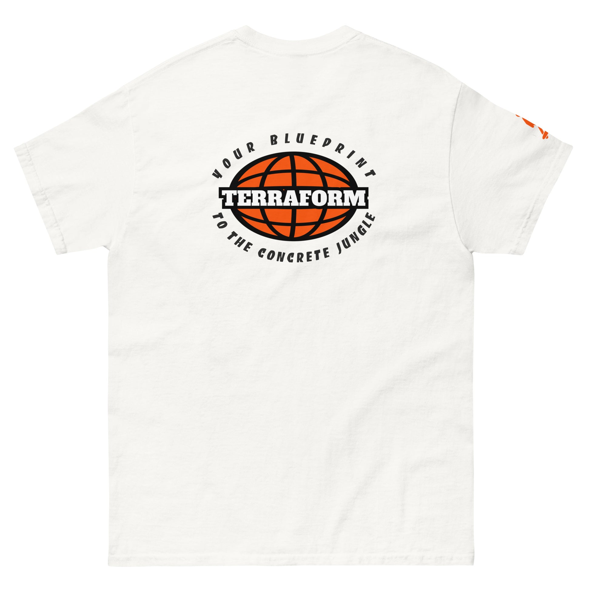 Terraform Skateboards concrete jungle tee white back